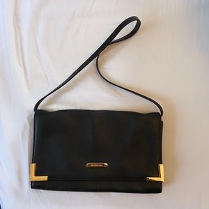 Michael Kors Black Leather Shoulder Purse